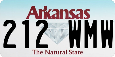 AR license plate 212WMW