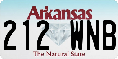 AR license plate 212WNB
