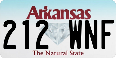 AR license plate 212WNF