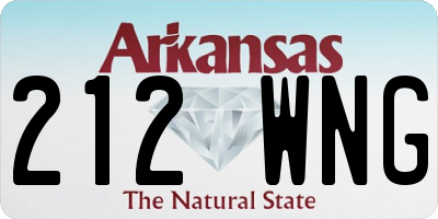 AR license plate 212WNG