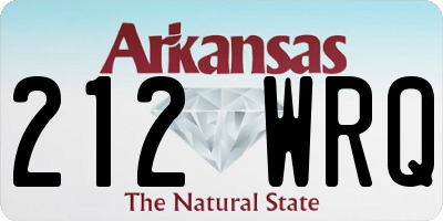 AR license plate 212WRQ