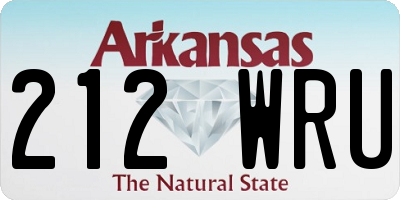 AR license plate 212WRU