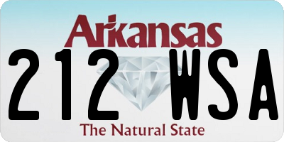 AR license plate 212WSA