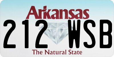 AR license plate 212WSB