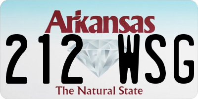 AR license plate 212WSG