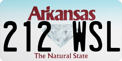 AR license plate 212WSL