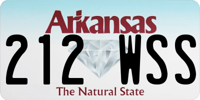 AR license plate 212WSS