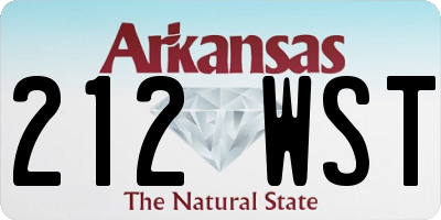 AR license plate 212WST