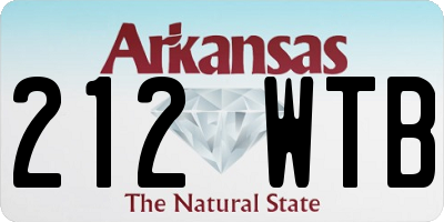 AR license plate 212WTB
