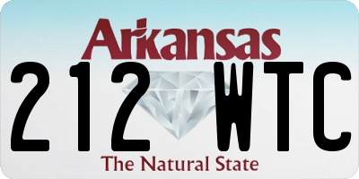 AR license plate 212WTC