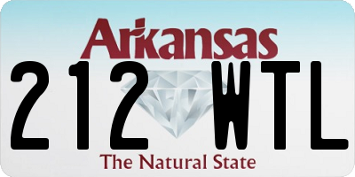 AR license plate 212WTL