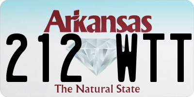 AR license plate 212WTT