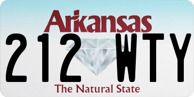 AR license plate 212WTY