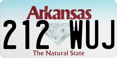 AR license plate 212WUJ