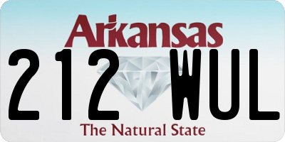 AR license plate 212WUL