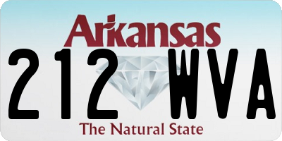 AR license plate 212WVA