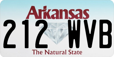 AR license plate 212WVB