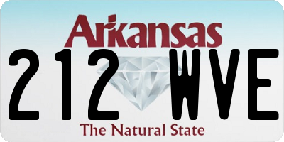 AR license plate 212WVE