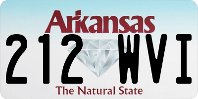 AR license plate 212WVI
