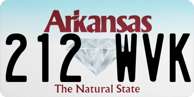 AR license plate 212WVK
