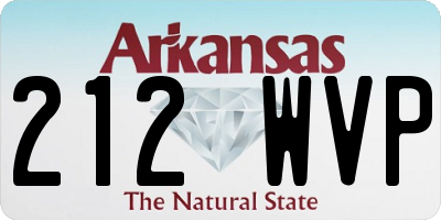 AR license plate 212WVP