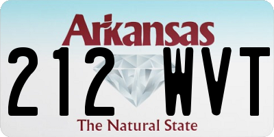 AR license plate 212WVT