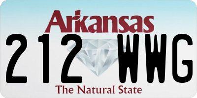 AR license plate 212WWG