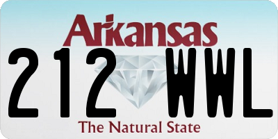 AR license plate 212WWL