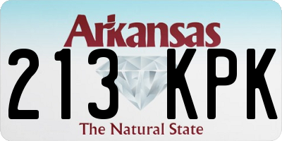 AR license plate 213KPK