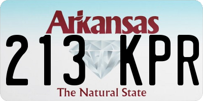 AR license plate 213KPR