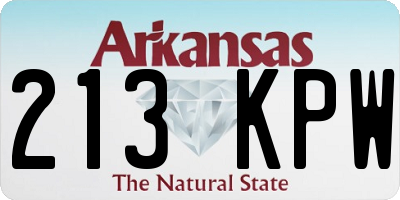 AR license plate 213KPW