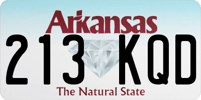 AR license plate 213KQD