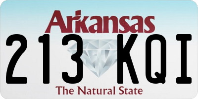 AR license plate 213KQI