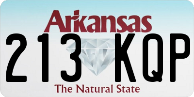 AR license plate 213KQP