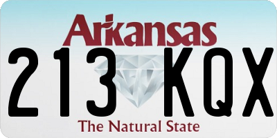 AR license plate 213KQX