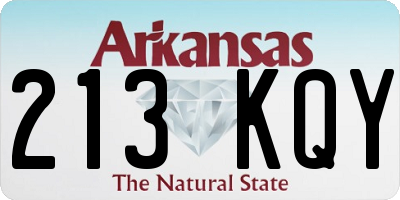 AR license plate 213KQY