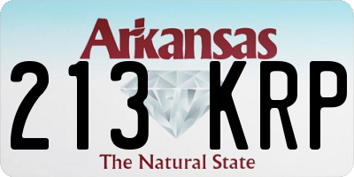 AR license plate 213KRP
