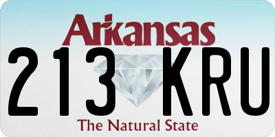 AR license plate 213KRU