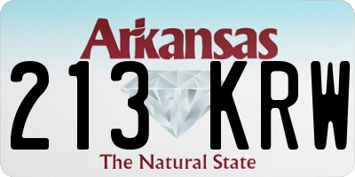 AR license plate 213KRW