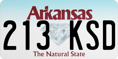 AR license plate 213KSD