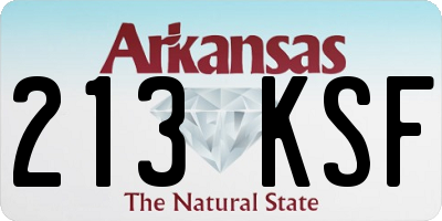 AR license plate 213KSF
