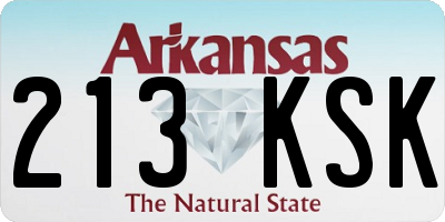 AR license plate 213KSK