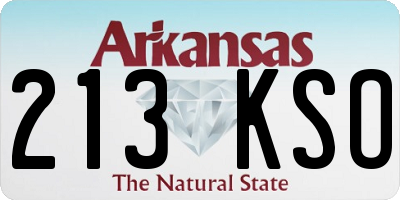 AR license plate 213KSO