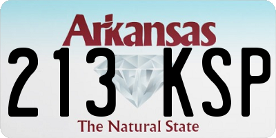 AR license plate 213KSP