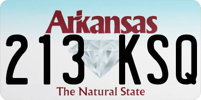 AR license plate 213KSQ