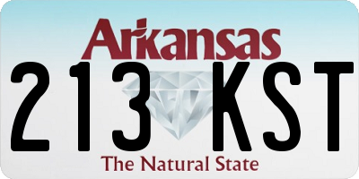 AR license plate 213KST