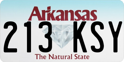 AR license plate 213KSY