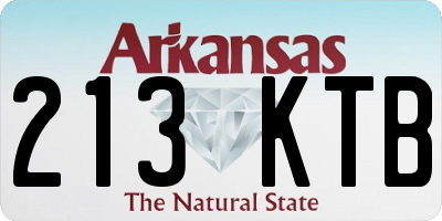AR license plate 213KTB