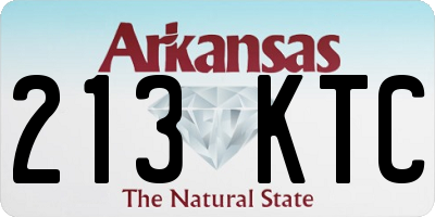 AR license plate 213KTC