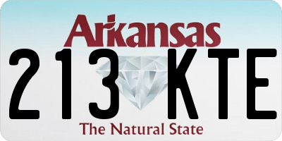 AR license plate 213KTE
